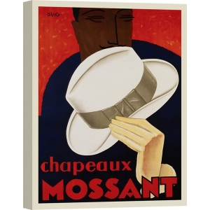 Cuadro vintage en canvas. Olsky, Chapeaux Mossant, 1928