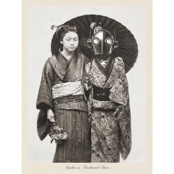 Cuadro foto vintage, Geishas in Traditional Dress