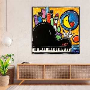 Tableau coloré musique, La vie est comme le jazz de Wallas