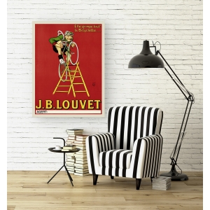Wall art print and canvas. Louvet Bicycles