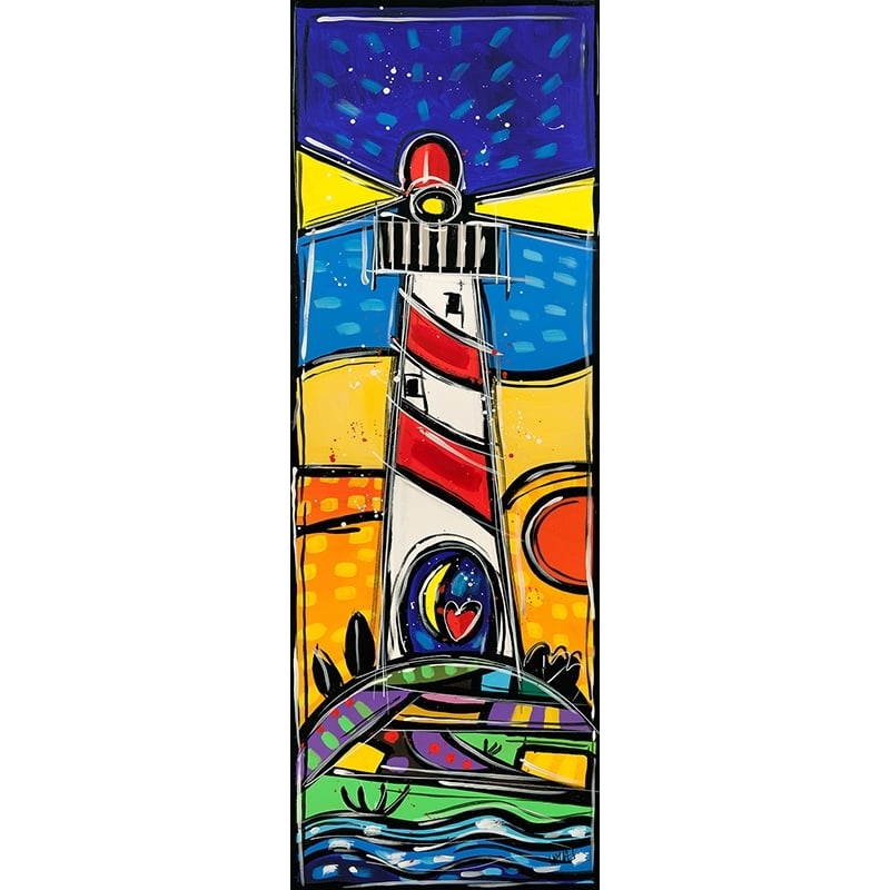 Tableau sur toile et affiche, Un joyeux phare de Wallas