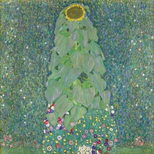 Kunstdruck, Leinwandbild Sonnenblume, Gustav Klimt