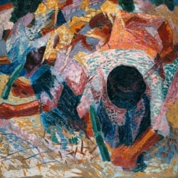 Quadro su tela, I lastricatori di strade di Umberto Boccioni