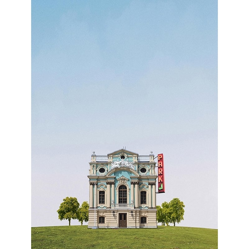 Photographic print, Peculiar Architecture IV by ABChrome