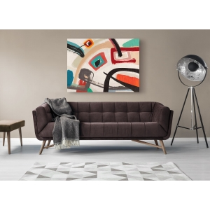 Cuadro abstracto moderno en canvas. Teo Vals Perelli, Colored Optimism