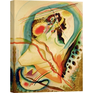 Cuadro abstracto en canvas. Wassily Kandinsky, Untitled composition