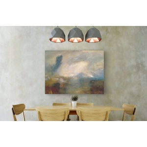 Wall art print and canvas. William Turner, The Thames above Waterloo Bridge