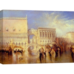 Tableau sur toile. Turner William, Venise, le pont des soupirs