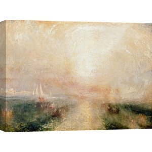 Leinwandbilder. Turner William, Segelschiff nähert sich der Küste
