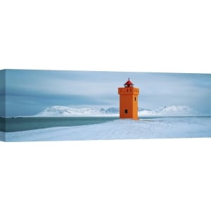 Tableau sur toile, phare. Guichard Jean, Krossnes lighthouse, Iceland