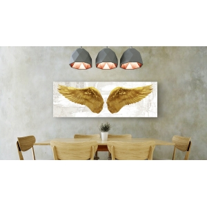 Tableau sur toile. Ailes d'ange. Angel Wings (Gold II)