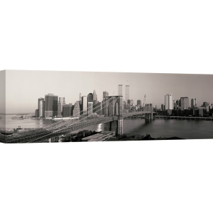 Leinwandbilder. Brooklyn Bridge und Manhattan bei Sonnenaufgang
