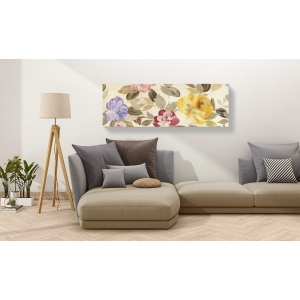 Wall art print and canvas. Kelly Parr, Velvet Flowers Parade