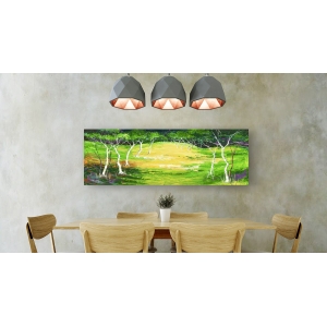 Wall art print and canvas. Lucas, Green forest