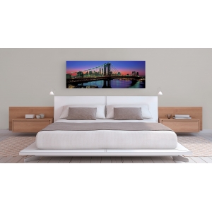 Cuadro en canvas, poster New York. El puente de Manhattan y el horizonte