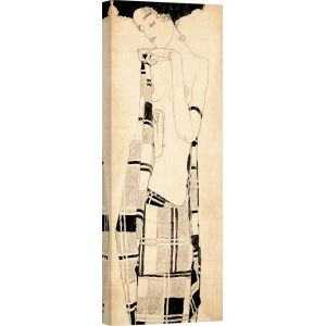 Wall art print and canvas. Egon Schiele, Standing Girl