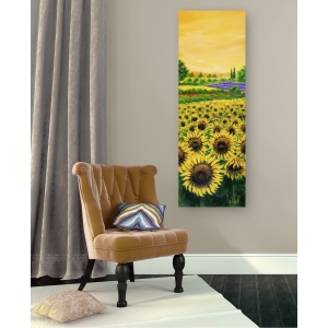 Wall art print and canvas. Tebo Marzari, Sunflowers and lavender