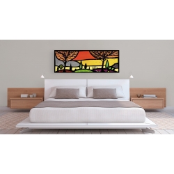 Wall art print and canvas. Wallas, Autumn on the hills