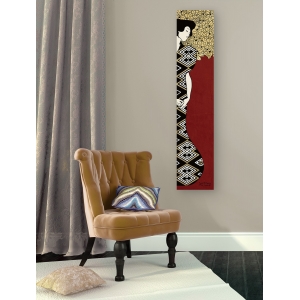 Quadro, stampa su tela. Gustav Klimt, Woman and Tree I (Red)
