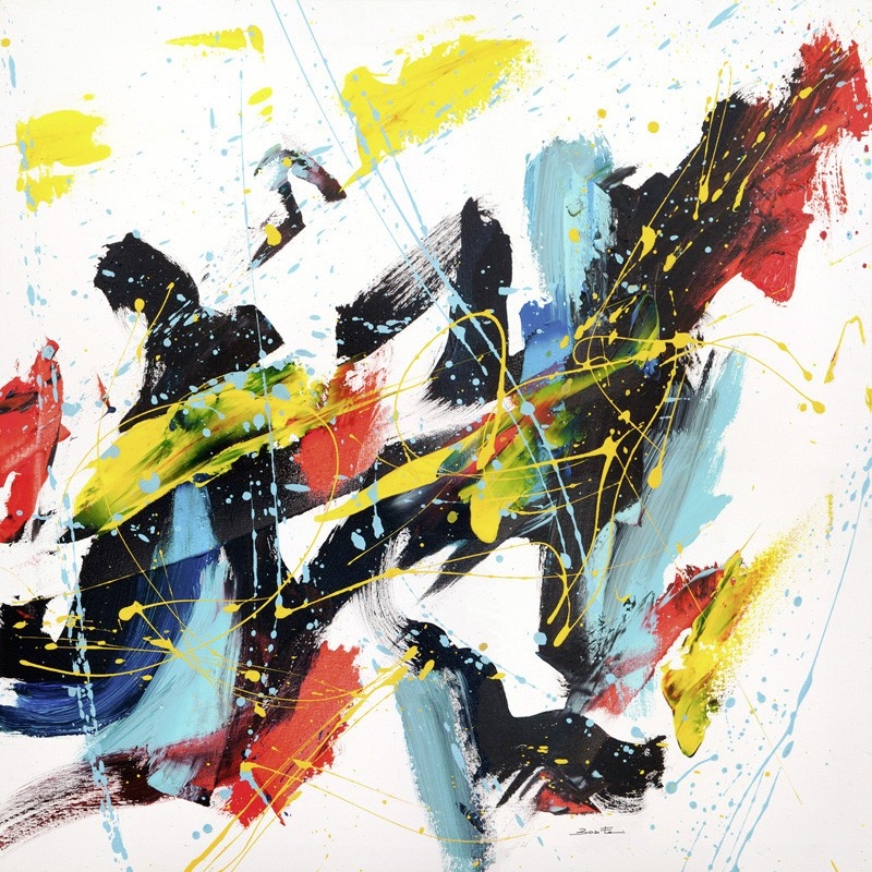 Cuadro abstracto moderno en canvas. Bob Ferri, Caprice III