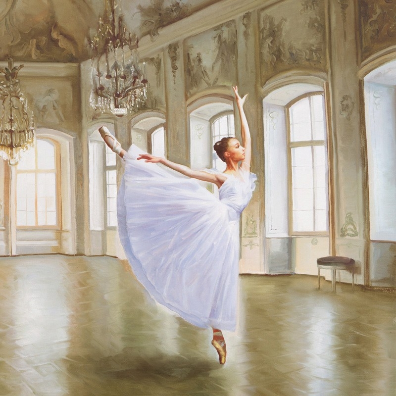 Cuadro bailarinas en canvas. Pierre Benson, Le Grand Salon II