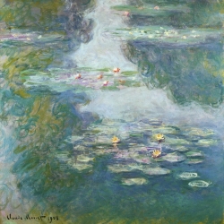 Wall art print and canvas. Claude Monet, Waterlilies