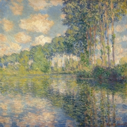 Quadro, stampa su tela. Claude Monet, Pioppi sul fiume Epte