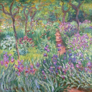 Tableau sur toile. Claude Monet, Le jardin de l'artiste à Giverny