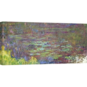Quadro, stampa su tela. Claude Monet, Ninfee al tramonto (dettaglio)
