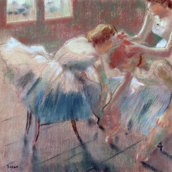 Cuadros bailarinas en canvas. Degas, Tres bailarines