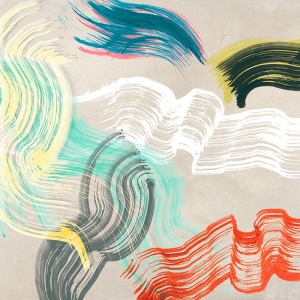 Cuadro abstracto moderno en canvas. Ikeda, Youth Reinvented I (detalle)