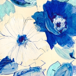 Cuadros de flores modernos en canvas. Kelly Parr, Toile Fleurs I