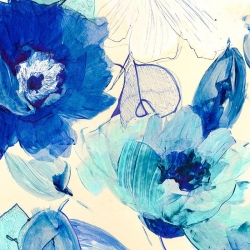 Cuadros de flores modernos en canvas. Kelly Parr, Toile Fleurs II
