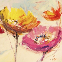 Cuadros de flores modernos en canvas. Florio, Flores en el viento II