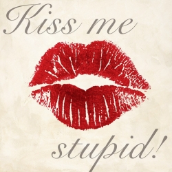 Cuadros decorativos en canvas. Michelle Clair, Kiss Me Stupid! 1