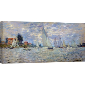Leinwandbilder. Claude Monet, Die Boote, Regatta in Argenteuil 