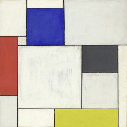 Quadro, stampa su tela. Piet Mondrian, Composition décentralisée
