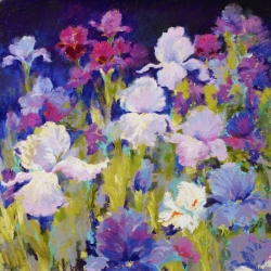 Cuadros de flores en canvas. Nel Whatmore, Irresistible Iris