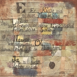 Quadro, stampa su tela. Paul Klee, Version II (From the Song of Songs)