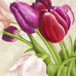 Tableau floral sur toile. Silvia Mei, Le Bouquet (détail)