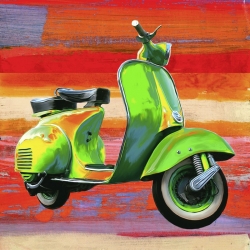 Wall art print and canvas. Teo Rizzardi, Pop Scooter I
