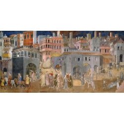 Ambrogio Lorenzetti, Le Bon et Mauvais Guvernement de la Ville