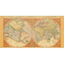 Karte und Weltkarte. Anonym, Orbis Terrae Compendiosa Descriptio