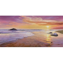 Wall art print and canvas. Adriano Galasso, Sunset on the Sea