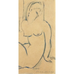 Wall art print and canvas. Amedeo Modigliani, Seated Woman