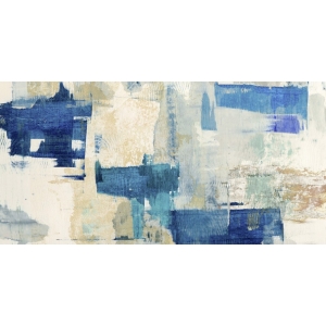 Abstrakte Leinwandbilder in Blau. Anne Munson, Rhapsody in Blue