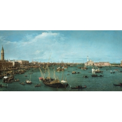 Leinwandbilder. Canaletto, Becken von San Marco, Venedig