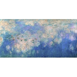 Tableau sur toile. Claude Monet, Détail des nymphéas: nuages