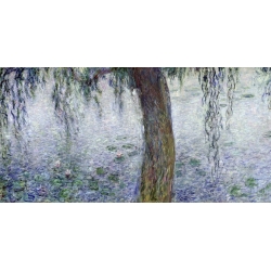 Tableau sur toile. Claude Monet, Le matin au saules I (détail)