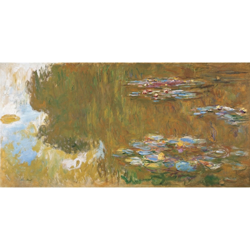 Tableau sur toile. Claude Monet, Lac aux nymphéas